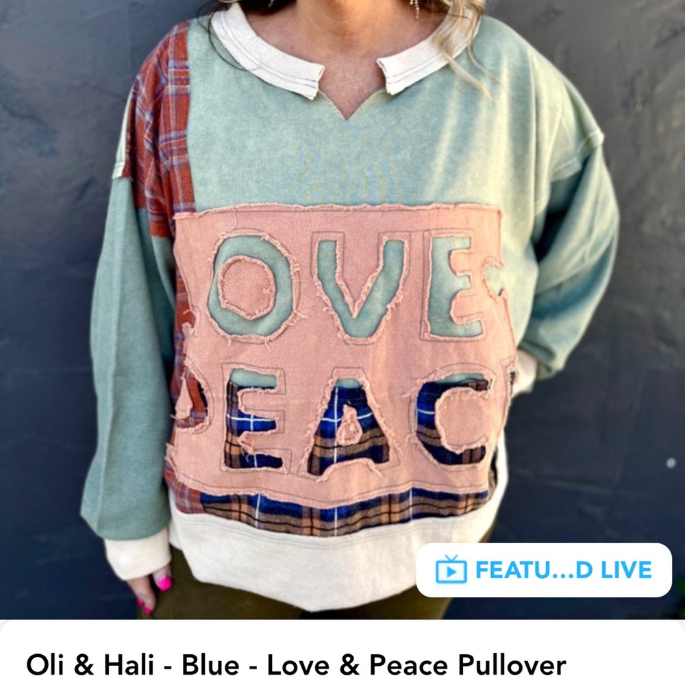 Oli & Hali peace Love Pullover